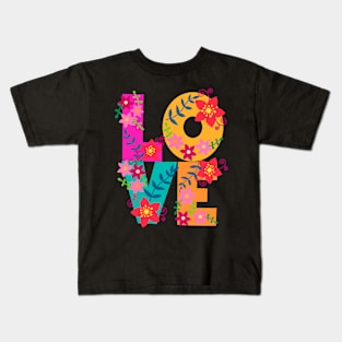 Love and Flowers Kids T-Shirt